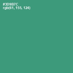 #3D9B7C - Sea Green Color Image