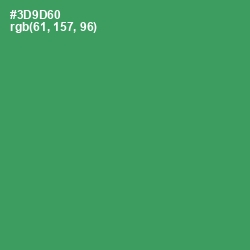#3D9D60 - Sea Green Color Image