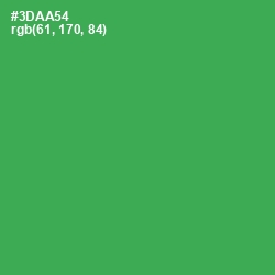 #3DAA54 - Sea Green Color Image