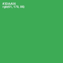 #3DAA56 - Sea Green Color Image