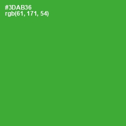#3DAB36 - Forest Green Color Image