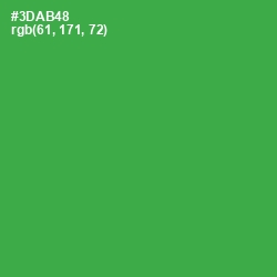 #3DAB48 - Sea Green Color Image