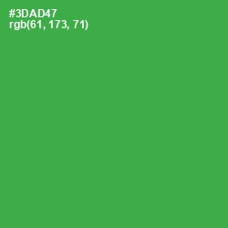 #3DAD47 - Sea Green Color Image