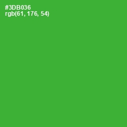 #3DB036 - Forest Green Color Image