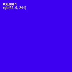 #3E00F1 - Blue Color Image
