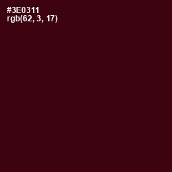 #3E0311 - Aubergine Color Image