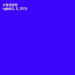 #3E05FB - Blue Color Image