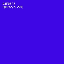 #3E06E5 - Blue Color Image