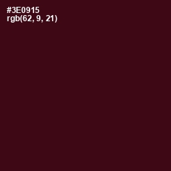 #3E0915 - Aubergine Color Image