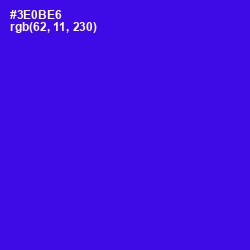 #3E0BE6 - Blue Color Image