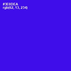 #3E0DEA - Blue Color Image