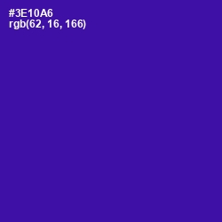 #3E10A6 - Blue Gem Color Image