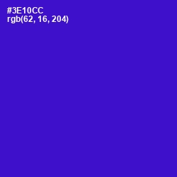 #3E10CC - Dark Blue Color Image