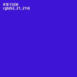 #3E15D6 - Dark Blue Color Image