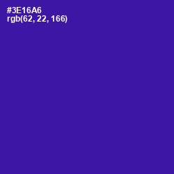 #3E16A6 - Blue Gem Color Image