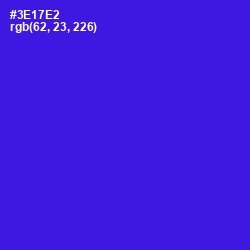 #3E17E2 - Dark Blue Color Image