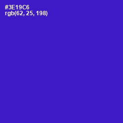 #3E19C6 - Dark Blue Color Image