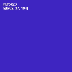 #3E25C2 - Dark Blue Color Image