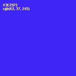 #3E25F5 - Blue Color Image
