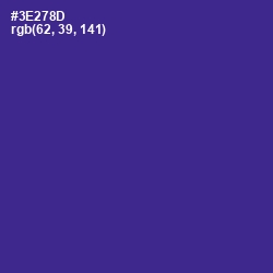 #3E278D - Jacksons Purple Color Image