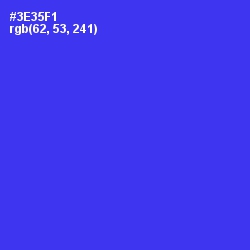 #3E35F1 - Blue Color Image