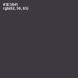 #3E3841 - Ship Gray Color Image