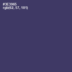 #3E3965 - Jacarta Color Image