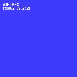 #3E3BFC - Blue Color Image