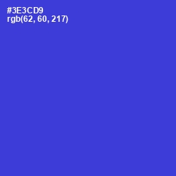 #3E3CD9 - Dark Blue Color Image