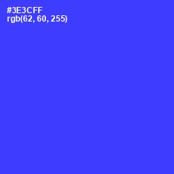#3E3CFF - Blue Color Image