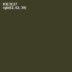 #3E3E27 - Birch Color Image