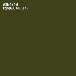 #3E421B - Clover Color Image