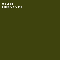 #3E430E - Clover Color Image