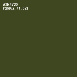 #3E4720 - Lunar Green Color Image