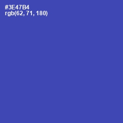 #3E47B4 - Cerulean Blue Color Image