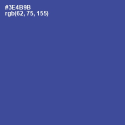 #3E4B9B - Sapphire Color Image