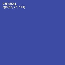 #3E4BA4 - Azure Color Image