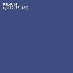 #3E4C81 - Chambray Color Image