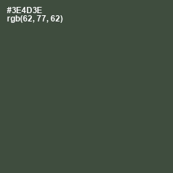 #3E4D3E - Cabbage Pont Color Image