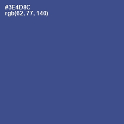 #3E4D8C - Chambray Color Image