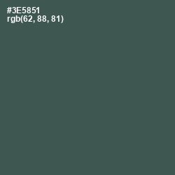 #3E5851 - Mineral Green Color Image