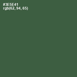 #3E5E41 - Mineral Green Color Image