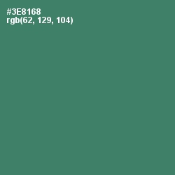 #3E8168 - Sea Green Color Image