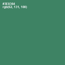 #3E8364 - Sea Green Color Image