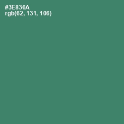 #3E836A - Sea Green Color Image