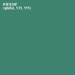 #3E836F - Sea Green Color Image