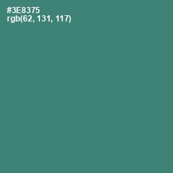#3E8375 - Sea Green Color Image