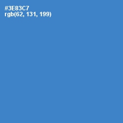 #3E83C7 - Curious Blue Color Image