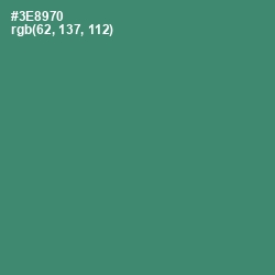 #3E8970 - Sea Green Color Image