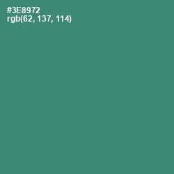 #3E8972 - Sea Green Color Image